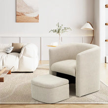 Load image into Gallery viewer, Adorn Home Raylina Accent Chair with Ottoman
