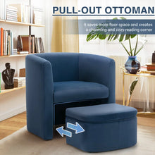 Load image into Gallery viewer, Adorn Home Raylina Accent Chair with Ottoman