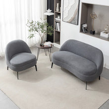 Load image into Gallery viewer, Adorn Homez Mayenne Sofa 2+1 in Premium Boucle Fabric