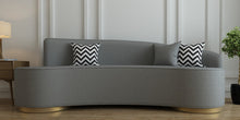 Load image into Gallery viewer, Adorn Homez Eva 3 seater Curve Sofa in Premium Boucle Fabric