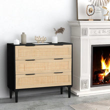 Load image into Gallery viewer, Adorn Home Carrock Chest of Drawer with Rattan/Cane mesh