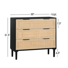 Load image into Gallery viewer, Adorn Home Carrock Chest of Drawer with Rattan/Cane mesh