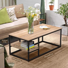 Load image into Gallery viewer, Adorn Homez Andy Metal & Wood Coffee table