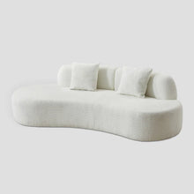 Load image into Gallery viewer, Adorn Homez Polon 3 Seater Curve Sofa in Premium Boucle Fabric
