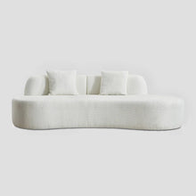 Load image into Gallery viewer, Adorn Homez Polon 3 Seater Curve Sofa in Premium Boucle Fabric
