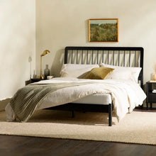 Load image into Gallery viewer, Adorn Homez Torrie Queen Size Wooden Bed in Solid Wood Without Storage