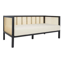 Load image into Gallery viewer, Adorn Homez Zik 2 Seater Sofa in Premium Velvet Fabric with Rattan Finish