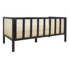 Load image into Gallery viewer, Adorn Homez Zik 2 Seater Sofa in Premium Velvet Fabric with Rattan Finish