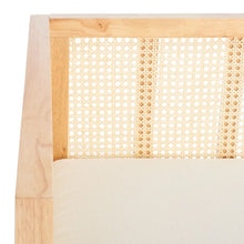 Load image into Gallery viewer, Adorn Homez Zik 2 Seater Sofa in Premium Velvet Fabric with Rattan Finish