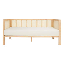 Load image into Gallery viewer, Adorn Homez Zik 2 Seater Sofa in Premium Velvet Fabric with Rattan Finish