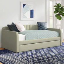 Load image into Gallery viewer, Adorn Homez Aria Trundle Daybed Without Storage in fabric