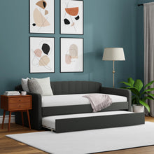 Load image into Gallery viewer, Adorn Homez Aria Trundle Daybed Without Storage in fabric