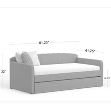 Load image into Gallery viewer, Adorn Homez Aria Trundle Daybed Without Storage in fabric