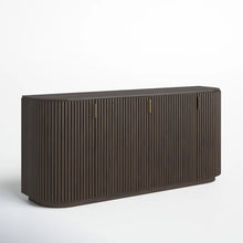 Load image into Gallery viewer, Adorn Homez Huxley 4 Doors Console Cabinet in Solid Wood
