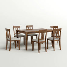 Load image into Gallery viewer, Adorn Home Boston 6 Seater Solid Teak Wood Dinning Set