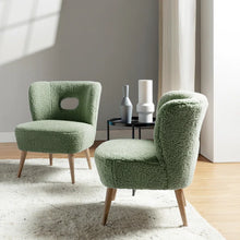 Load image into Gallery viewer, Adorn Homez Florence Accent chair in Pure Boucle Fabric