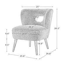 Load image into Gallery viewer, Adorn Homez Florence Accent chair in Pure Boucle Fabric