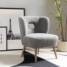 Load image into Gallery viewer, Adorn Homez Florence Accent chair in Pure Boucle Fabric