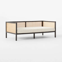 Load image into Gallery viewer, Adorn Homez Iris 3 Seater Sofa With Rattan/Cane