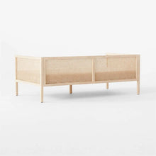 Load image into Gallery viewer, Adorn Homez Iris 3 Seater Sofa With Rattan/Cane