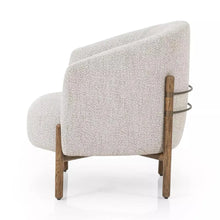 Load image into Gallery viewer, Adorn Homez Rika Solid Wood Accent Chair In Fabric
