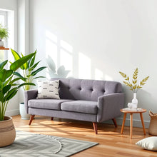 Load image into Gallery viewer, Adorn Homez Phoenix 2 Seater Sofa Solid Wood in Premium Fabric