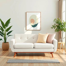 Load image into Gallery viewer, Adorn Homez Phoenix 2 Seater Sofa Solid Wood in Premium Fabric