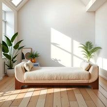 Load image into Gallery viewer, Adorn Homez Avery Lounger in Premium Boucle Fabric