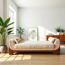 Load image into Gallery viewer, Adorn Homez Avery Lounger in Premium Boucle Fabric