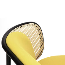 Load image into Gallery viewer, Adorn Homez Avalon Solid Wood 2 Seater Sofa in Premium Fabric With Rattan/Cane