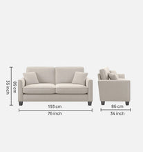 Load image into Gallery viewer, Adorn Homez Riley 3 Seater Sofa in Velvet Fabric