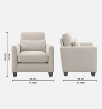 Load image into Gallery viewer, Adorn Homez Riley 1 Seater Sofa in Velvet Fabric