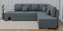 Load image into Gallery viewer, Adorn Homez Imperial L Shape Sofa Cum Bed in Premium Velvet Fabric