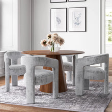 Load image into Gallery viewer, Adorn Home Corny 4 Seater Round Solid Teakwood Dinning Set