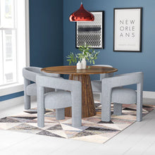 Load image into Gallery viewer, Adorn Home Corny 4 Seater Round Solid Teakwood Dinning Set