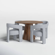 Load image into Gallery viewer, Adorn Home Corny 4 Seater Round Solid Teakwood Dinning Set