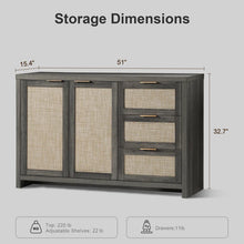 Load image into Gallery viewer, Adorn Homez Kryss Console Cabinet with Drawers