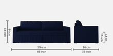 Load image into Gallery viewer, Adorn Homez Maria 3 Seater Sofa Cum Bed In Fabric