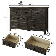 Load image into Gallery viewer, Adorn Home Caren Chest of 7 Drawers