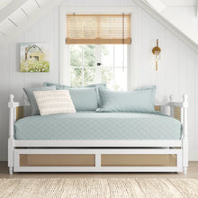 Load image into Gallery viewer, Adorn Homez Tribe Trundle Wooden Bed with Rattan/Cane Mesh