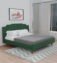 Load image into Gallery viewer, Adorn Homez Pluto Velvet King Size Bed Without Storage