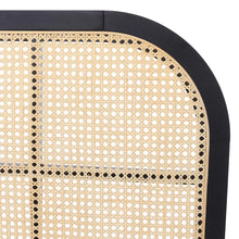 Load image into Gallery viewer, Adorn Homez Enkel Queen Size Wooden Bed with Rattan/Cane Without Storage