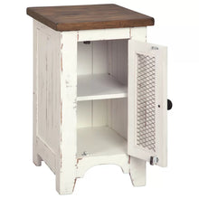 Load image into Gallery viewer, Adorn Homez Rubel wooden side table with Rustic Finish
