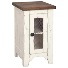 Load image into Gallery viewer, Adorn Homez Rubel wooden side table with Rustic Finish