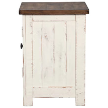 Load image into Gallery viewer, Adorn Homez Rubel wooden side table with Rustic Finish