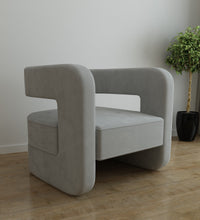 Load image into Gallery viewer, Adorn Homez Otto Accent Chair in Premium Velvet Fabric