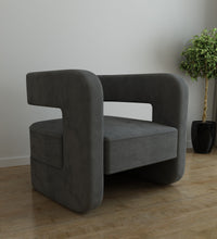Load image into Gallery viewer, Adorn Homez Otto Accent Chair in Premium Velvet Fabric