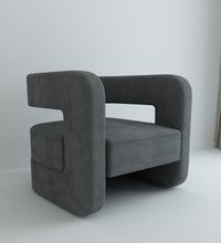 Load image into Gallery viewer, Adorn Homez Otto Accent Chair in Premium Velvet Fabric