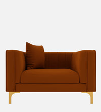 Load image into Gallery viewer, Adorn Homez Jack 1 Seater Sofa in Premium Velvet Fabric