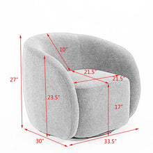 Load image into Gallery viewer, Adorn Homez Lara Accent chair in Pure Boucle Fabric